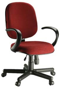 Cadeira Diretor Básica Giratória - Vermelha