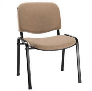 Cadeira Empilhável Estofada - Para Auditório - Beige