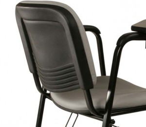 Cadeira Estofada - Universitária - Com Prancheta - Vista Posterior