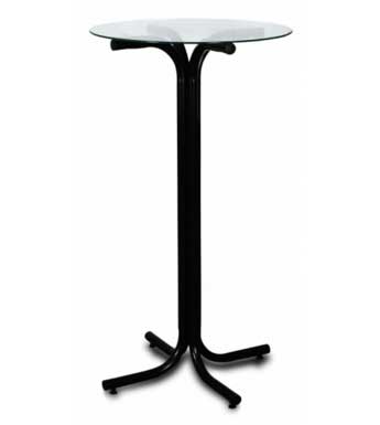 Mesa bistrô com base preta, branca ou cinza