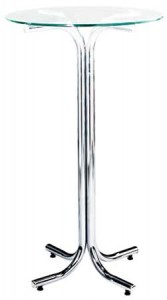 Mesa bistrô com tampo de vidro ou tampo de madeira. Mesas para cafés, bares e restaurantes em SP