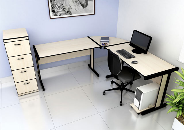 Mesa em L Light Escritório, Mesa para Escritorio SP