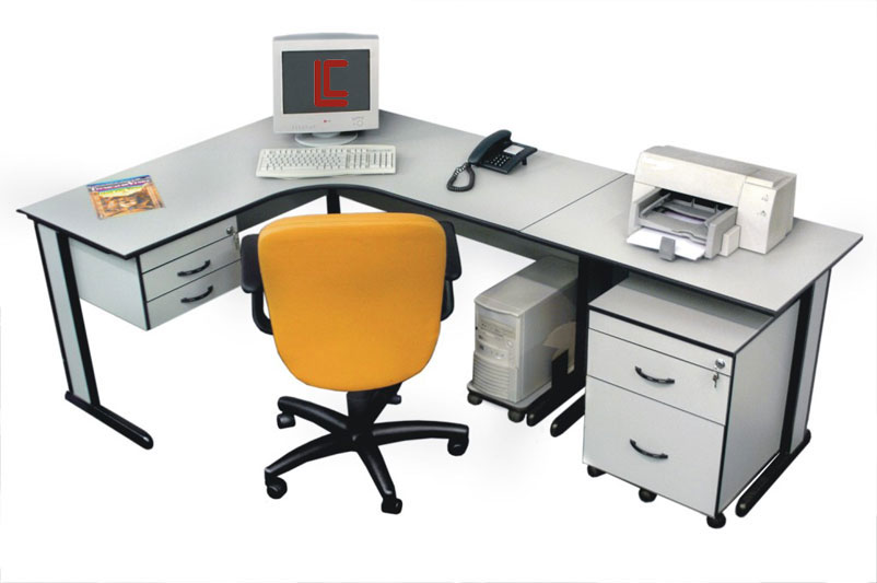 Mesa em L promocional; Mesa em L promoção