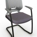 Cadeira Fixa Estofada - Com Braços - Estrutura em S
