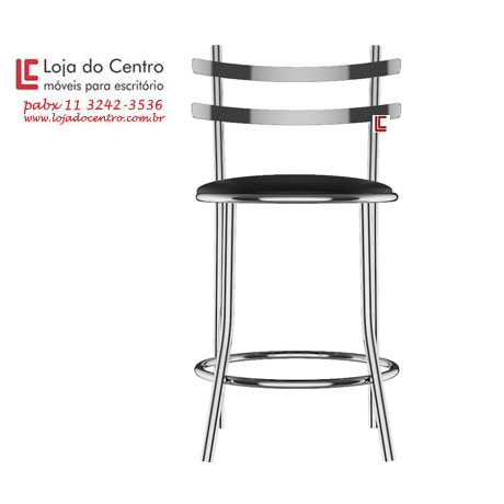 Banqueta Alta Cromada SP, Banqueta Alta Cromada em SP