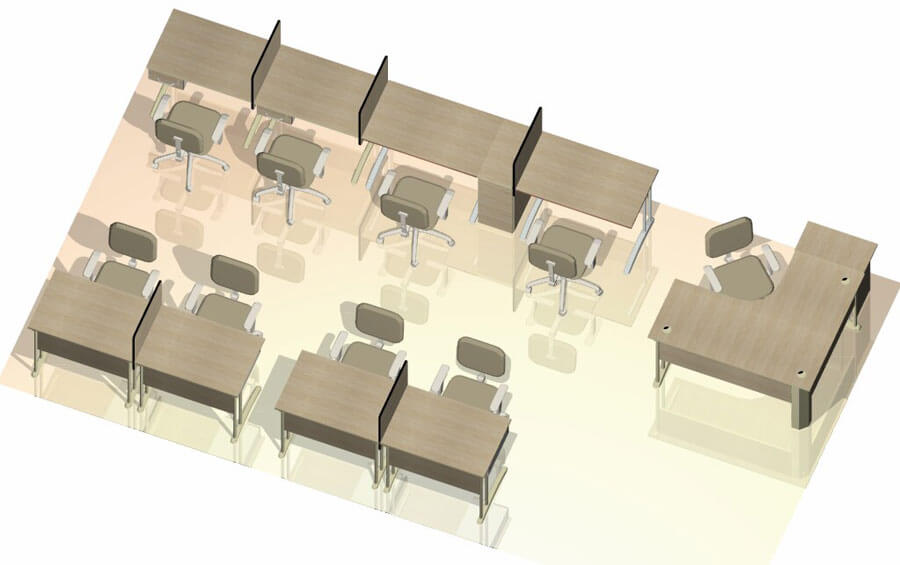 Móveis Planejados Para Escritório - Estações de trabalho