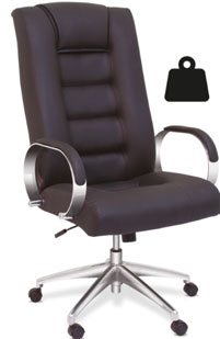 Cadeira para obesos lisa para até 160 kg - Cadeira Presidente - Moveis para Escritorio SP