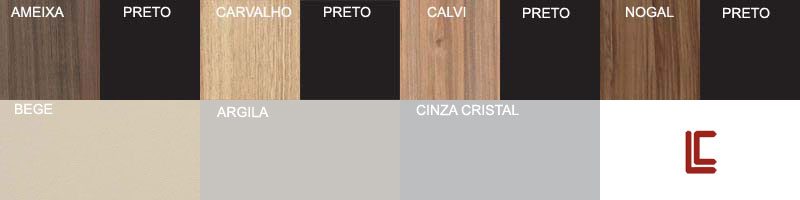 Mesa Gerente Gota Lex - Opções de Cores