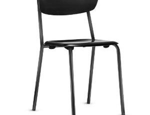 Cadeira Empilhável Bis preta, Cadeira Empilhável de Plástico SP