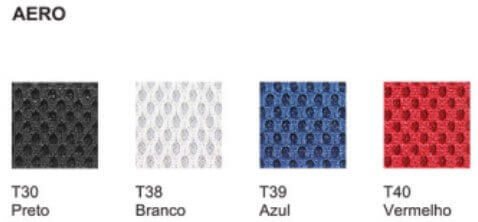 Cadeira Presidente Slim - Cores de Revestimento em Aero