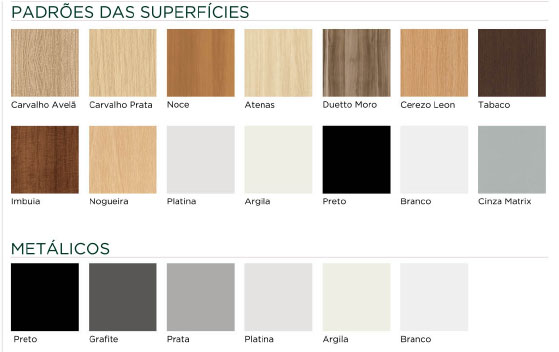 cores para mesa de treinamento